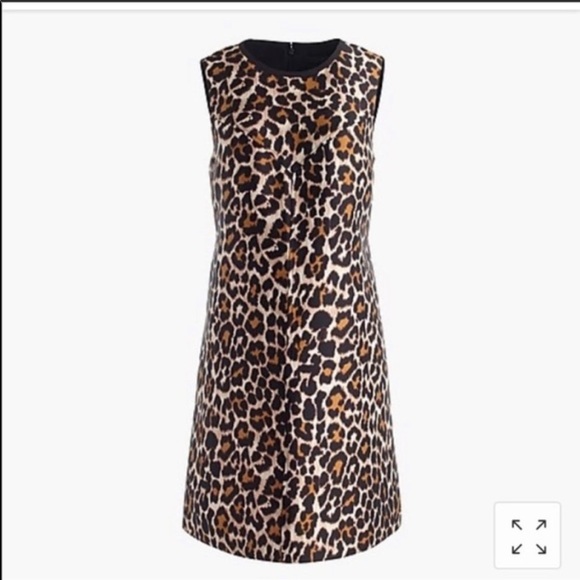 J. Crew Leopard Print Shift Dress - Picture 3 of 11